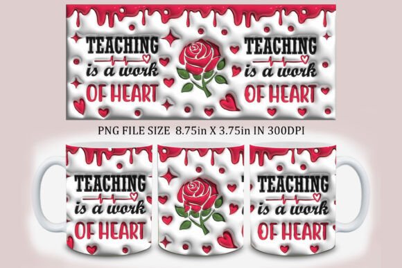 3D Inflated Teaching is a Work of Heart: Evaluating Digital Design Assets for Custom Merchandise
