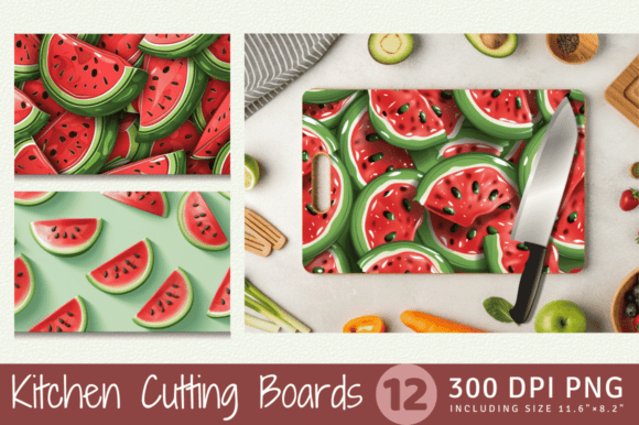 3D Watermelon Cutting Boards Sublimation: Elevate Your Kitchen Decor and Product Lineup