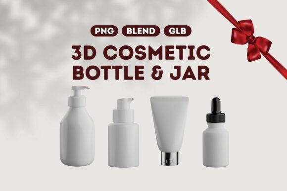 Beauty Product Container Set 05: A Comprehensive Design Solution