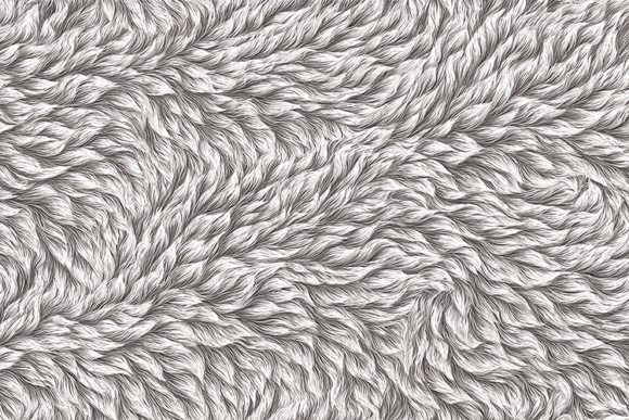 Beige Wavy Fur Seamless Texture