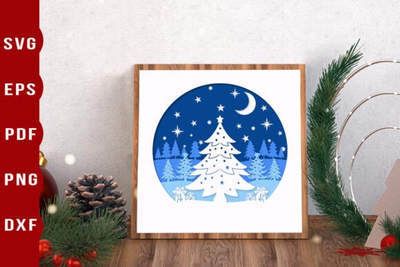 Christmas Tree Shadow Box: 3D Holiday Magic