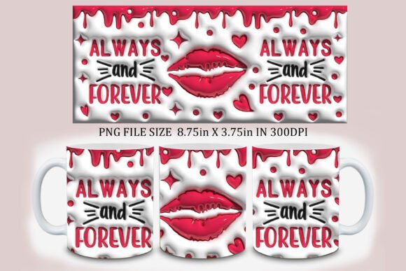 Creating a Stunning 3d Inflated Always and Forever Mug for Lasting Impressions
