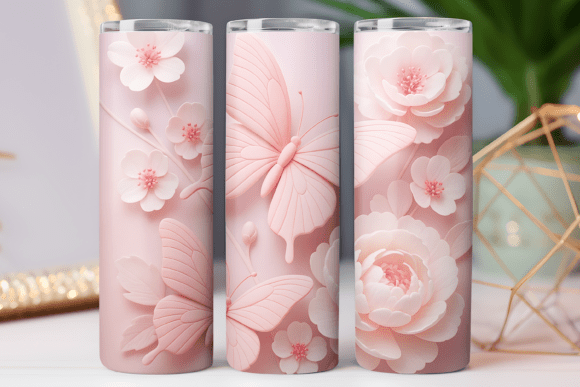 Elevate Your Brand with Paper Floral Tumbler Wrap 20oz Skinny