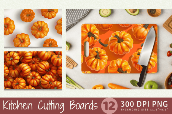 Elevating Kitchen Aesthetics and Print-on-Demand Success with 3D Pumpkins Cutting Boards Sublimation