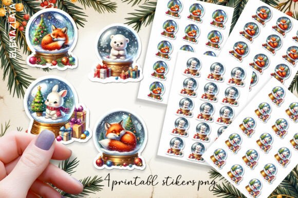 Evaluating the Animals Christmas Ball Stickers Bundle for Holiday Design Projects