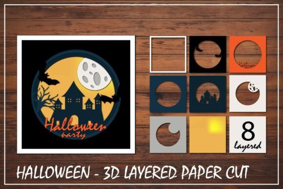 Halloween Party Haunted House Layered Shadow Box: A Guide to Spooky 3D Decor