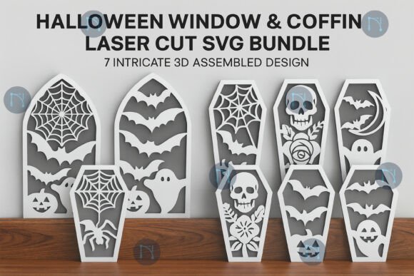 Halloween Window Coffin Laser Cut SVG: A Guide to Spooky Layered Crafts