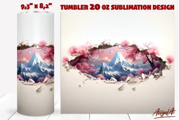 Integrating 3D Sublimation Tumbler Wrap Mountain Designs into Your Creative Workflow