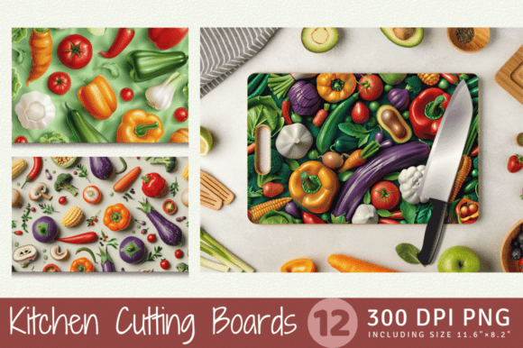 Mastering 3D Vegetables Cutting Boards Sublimation for High-Impact Kitchen Decor
