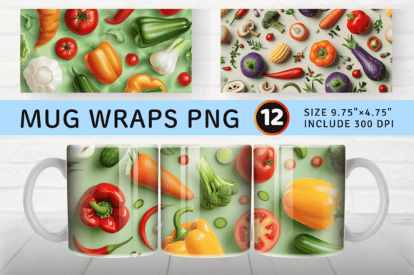 Mastering the 3D Vegetables Mug Wrap Sublimation Design for Professional Results
