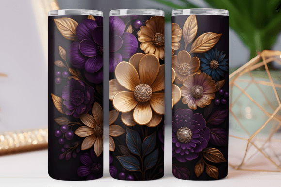 Mastering the Paper Floral Tumbler Art Photo Wrap 20oz for Professional Sublimation
