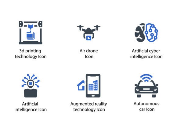 Mastering Visual Communication with the Modern Technologies Icon Set