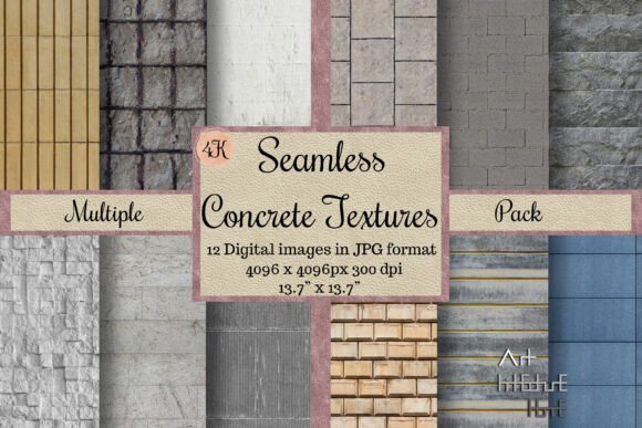 Seamless Multiple Concrete Textures, 4K: The Ultimate Resource for Realistic Design
