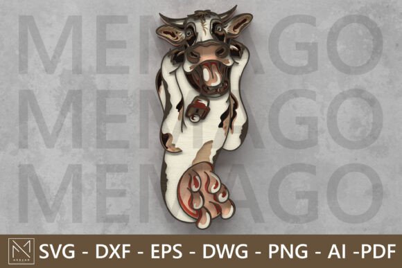 The Moo Scream – Funny Cow Wall Art: A Playful Twist on Iconic Design for Modern Interiors